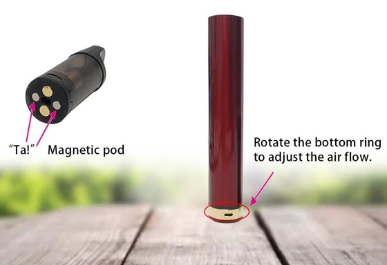 9-12W Magnetic Vape Pen 2ml Luồng khí có thể điều chỉnh Refillable Mesh Coil Vape