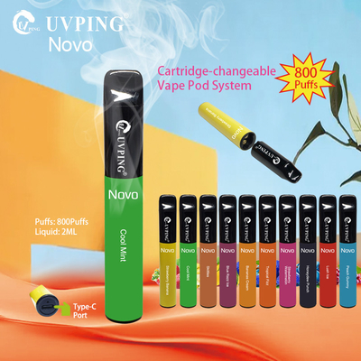 2ml E Liquid Thuốc lá điện tử Pen 20mg Nicotine Thuốc lá điện tử với hộp mực có thể thay thế